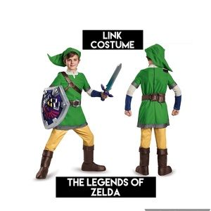 Link from The Legends of Zelda costume boy size large L 10 - 12 halloween